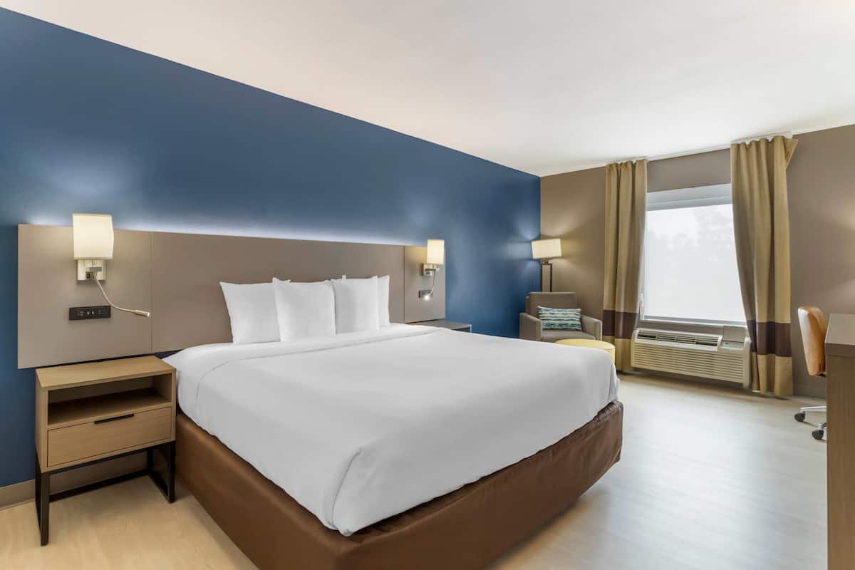 Standard Room, 1 King Bed, Non Smoking | Desk, iron/ironing board, free cots/infant beds, rollaway beds