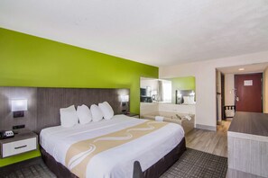 Colchones con acolchado adicional, caja fuerte, escritorio