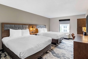 In-room safe, iron/ironing board, free cribs/infant beds, free internet