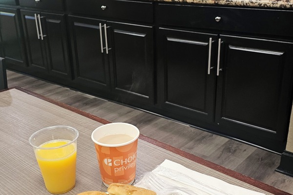 Free buffet breakfast