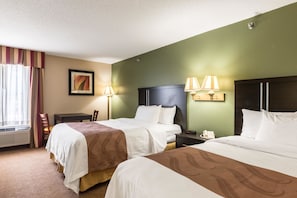 Premium bedding, desk, iron/ironing board, rollaway beds