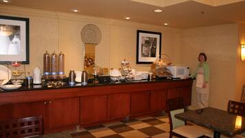 Free daily on-the-go breakfast