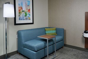 Room, 1 King Bed, Accessible | Living area | 55-inch LCD TV with cable channels, TV