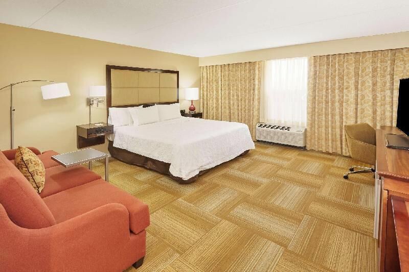 Premium bedding, desk, blackout drapes, iron/ironing board