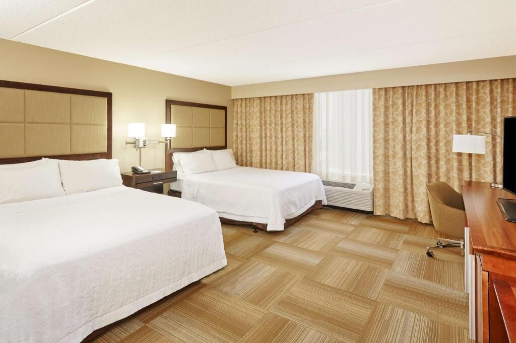 Premium bedding, desk, blackout curtains, iron/ironing board