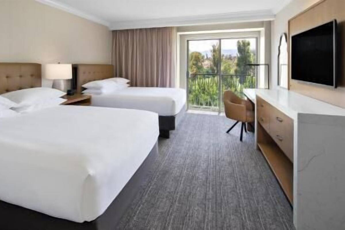 In-room safe, desk, laptop workspace, blackout drapes