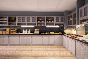 Free daily buffet breakfast