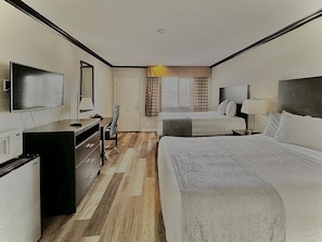 Standard Room, 2 Queen Beds | Desk, soundproofing, iron/ironing board, free WiFi