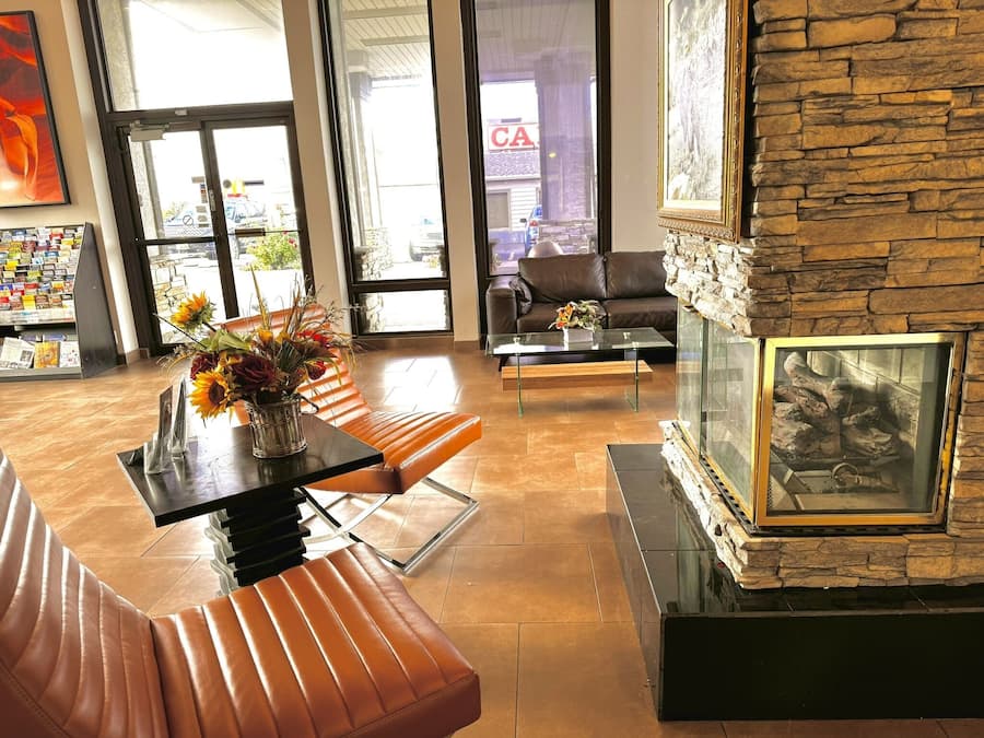 Siddeområde i lobbyen