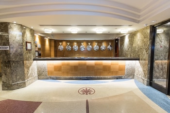 Reception area at The Belvedere Hotel