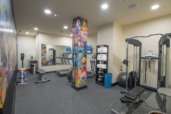 Fitness center at The Belvedere Hotel