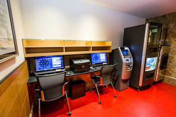 Business center at The Belvedere Hotel