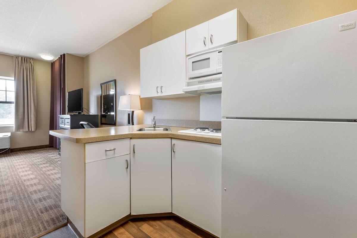 studio, 1 queen bed, non smoking | private kitchen | fridge, microwave, stovetop