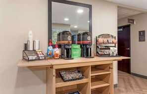 Free daily on-the-go breakfast 