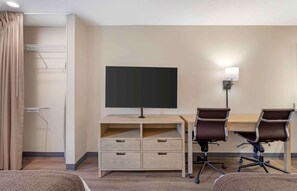 Studio, 2 Queen Beds, Non Smoking | Desk, iron/ironing board, free WiFi, bed sheets