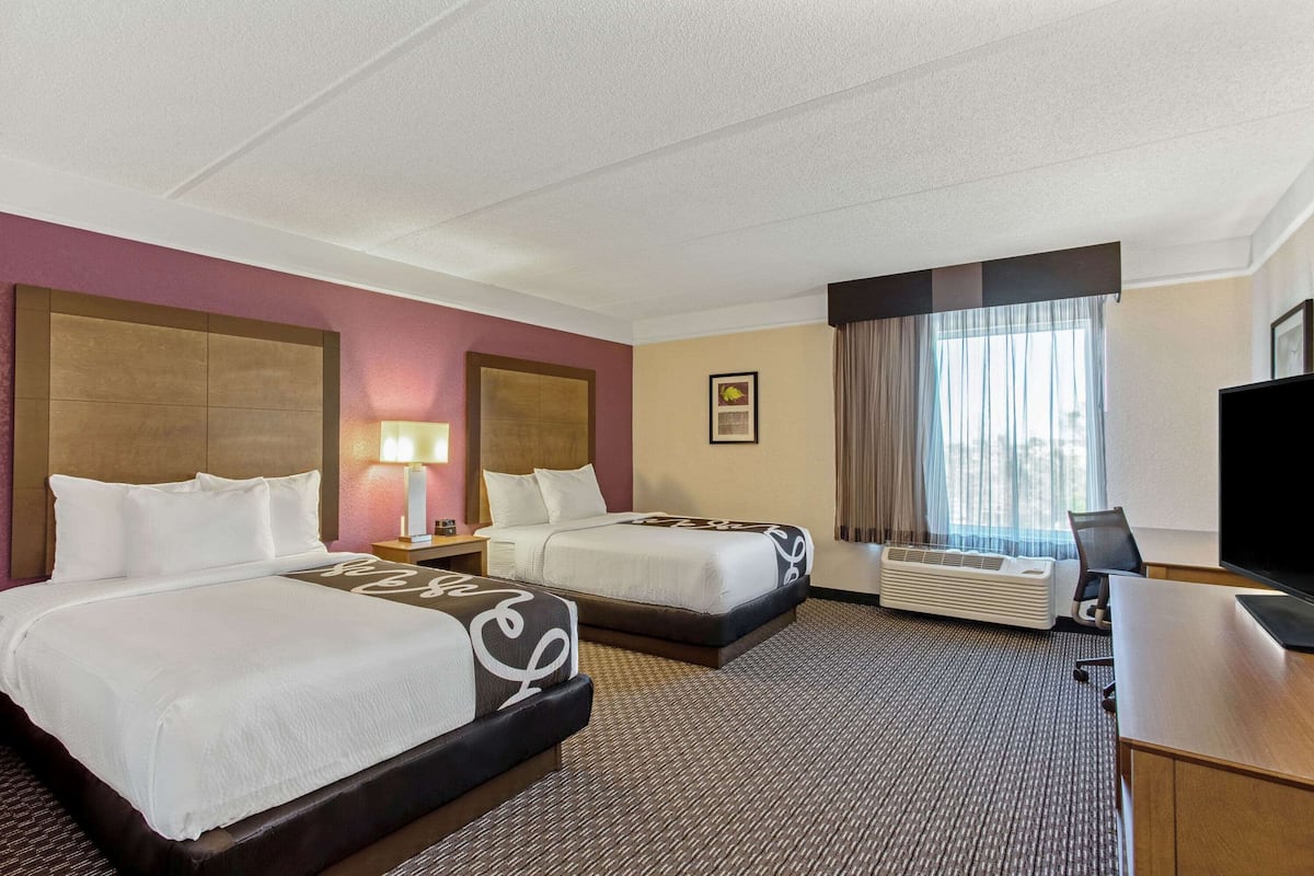 Room, 2 Double Beds, Accessible, Non Smoking (Mobility/Hearing Impaired Accessible) | Premium bedding, pillowtop beds, desk, laptop workspace