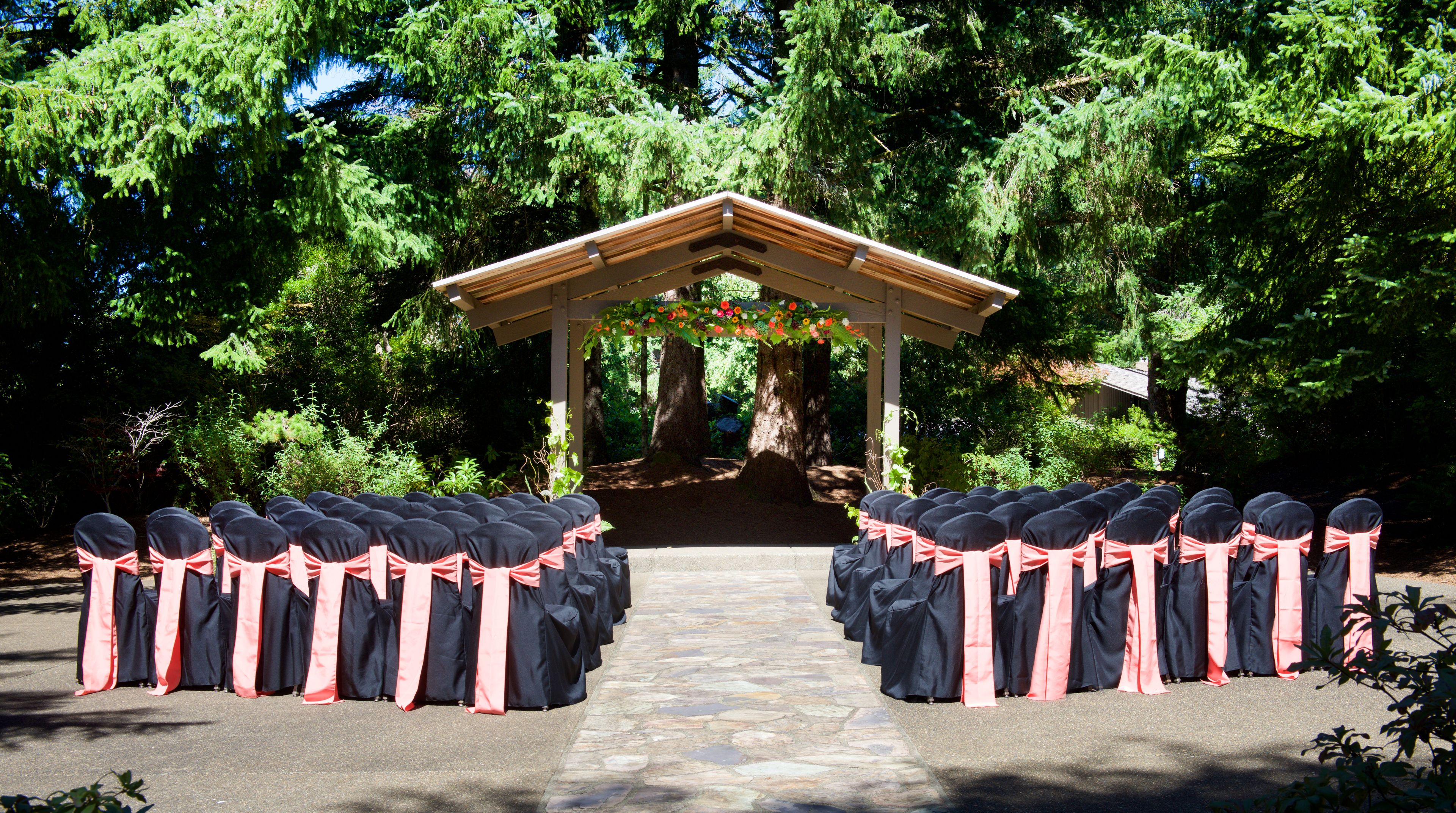 outdoor wedding area