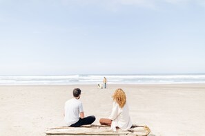 On the beach