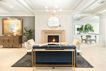 Hotel entrance and lobby at The Woodmark Hotel & Still Spa on Lake Washington