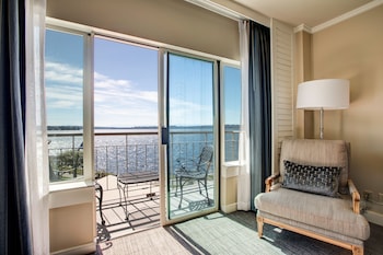 Room, 1 King Bed, Balcony (Lakefront) | View from room at The Woodmark Hotel & Still Spa on Lake Washington