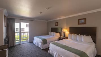 Deluxe Room, 2 Queen Beds, Fireplace | Premium bedding, down comforters, desk, blackout drapes