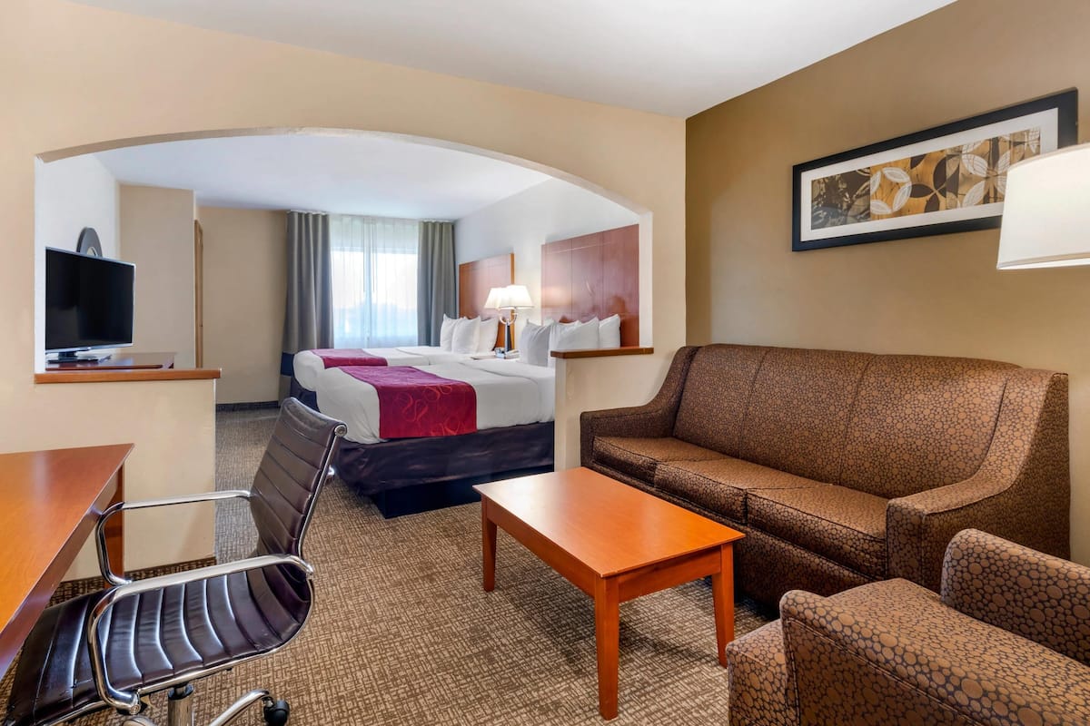 Suite, 2 Queen Beds, Non Smoking | Premium bedding, pillowtop beds, desk, laptop workspace