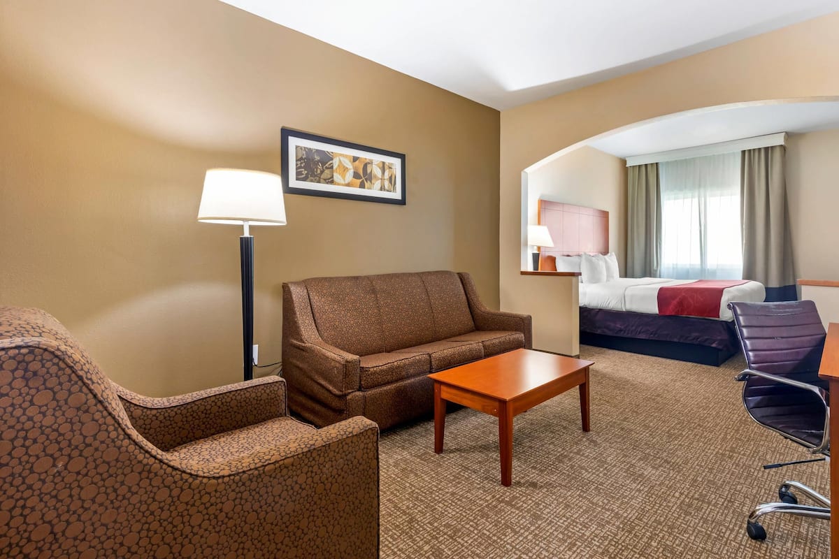Suite, 1 King Bed, Accessible, Non Smoking | Premium bedding, pillowtop beds, desk, laptop workspace