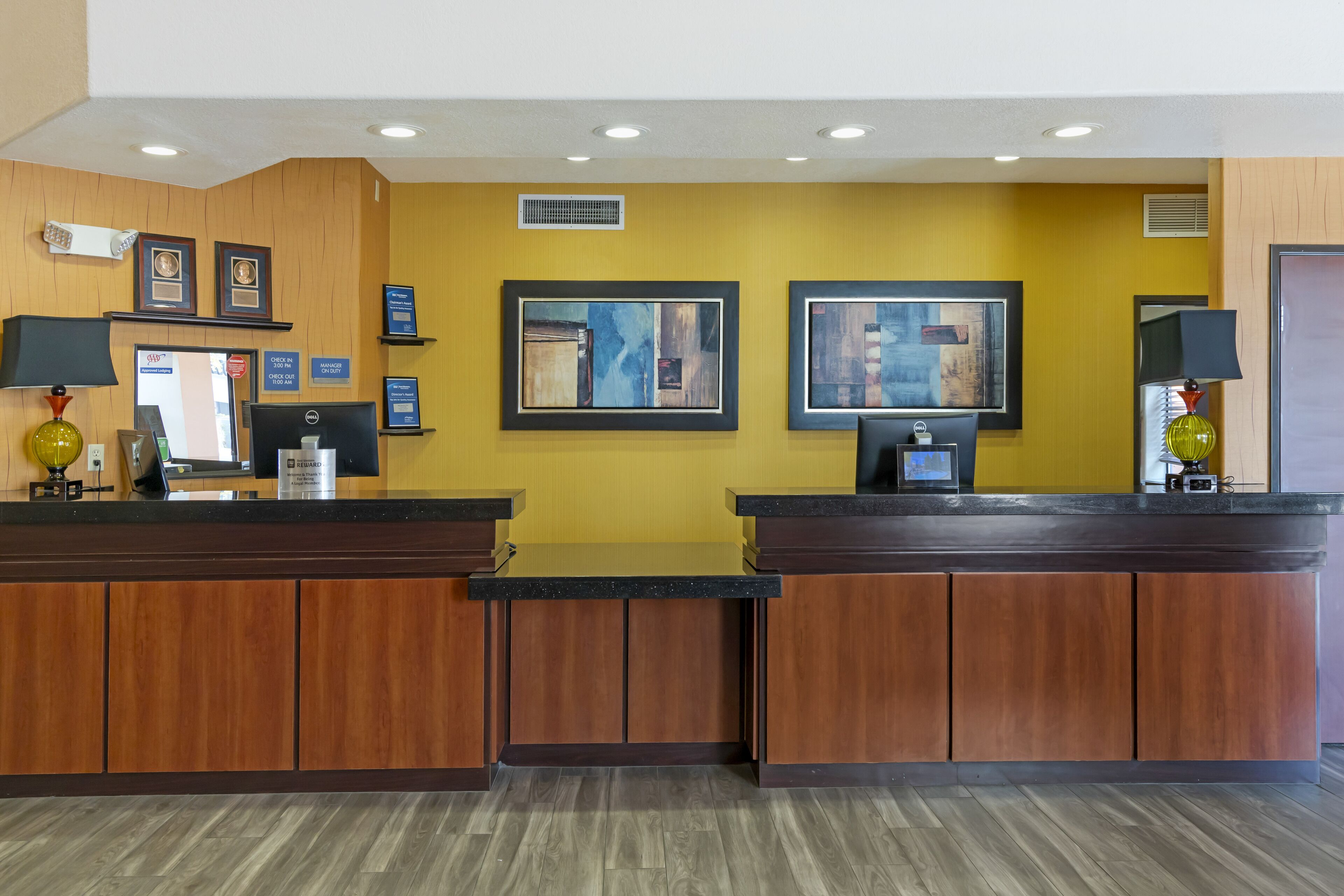 check-in/check-out kiosk