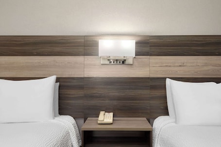 Desk, laptop workspace, blackout curtains, free cots/infant beds. Ramada Limited San Angelo