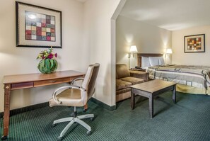 Desk, blackout drapes, iron/ironing board, free WiFi