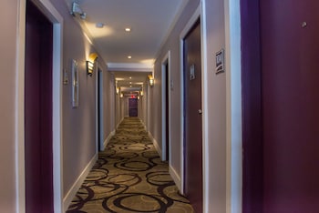 Check-in/check-out kiosk at Hotel Shelley
