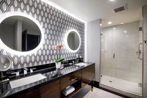 Rainfall showerhead, designer toiletries, hair dryer, bathrobes - Hotel Metro, Autograph Collection (Milwaukee)