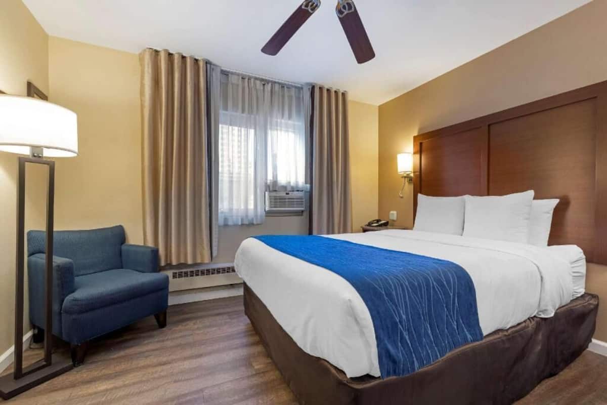Premium bedding, down duvets, pillow-top beds, in-room safe