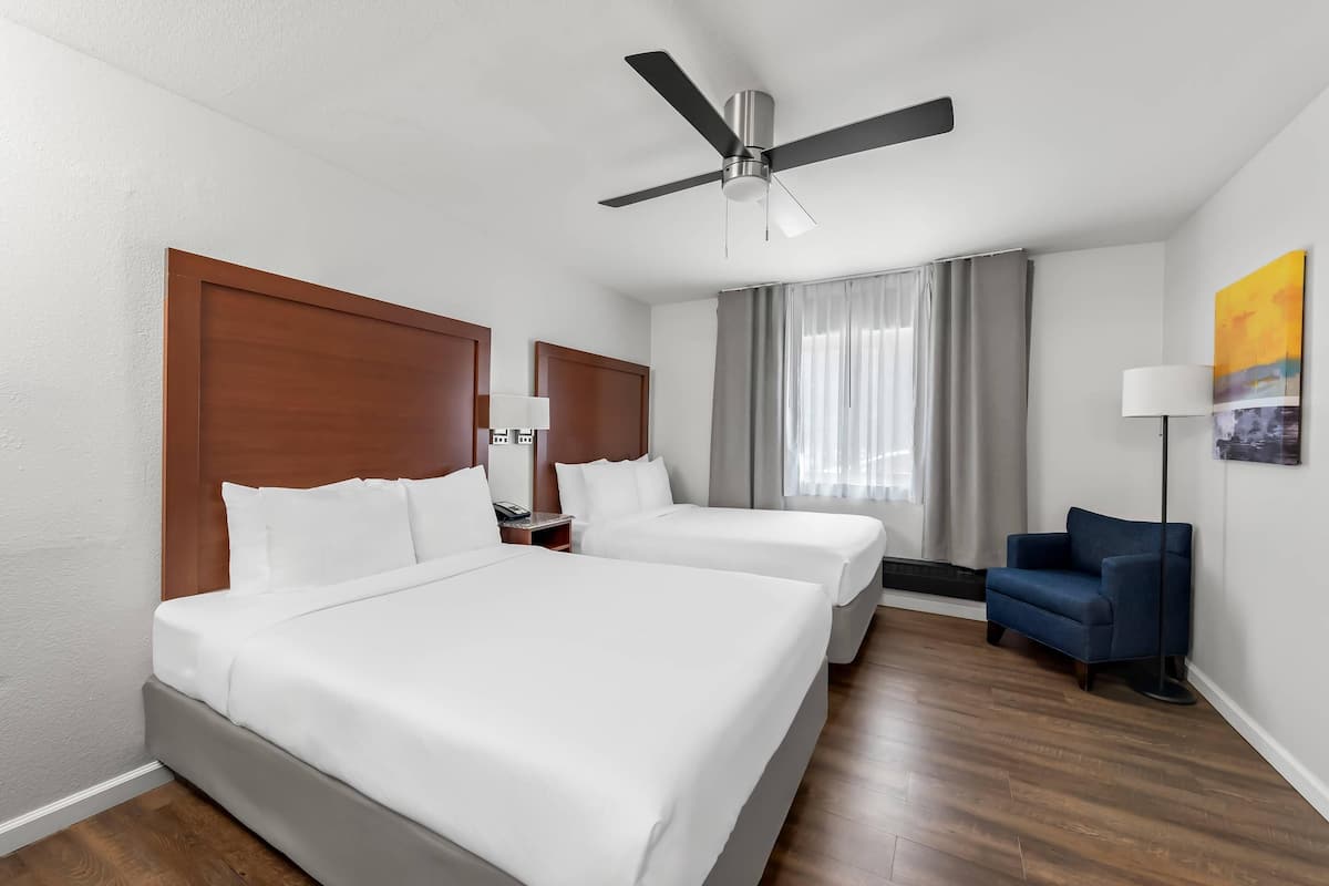 Premium bedding, down duvets, pillow-top beds, in-room safe