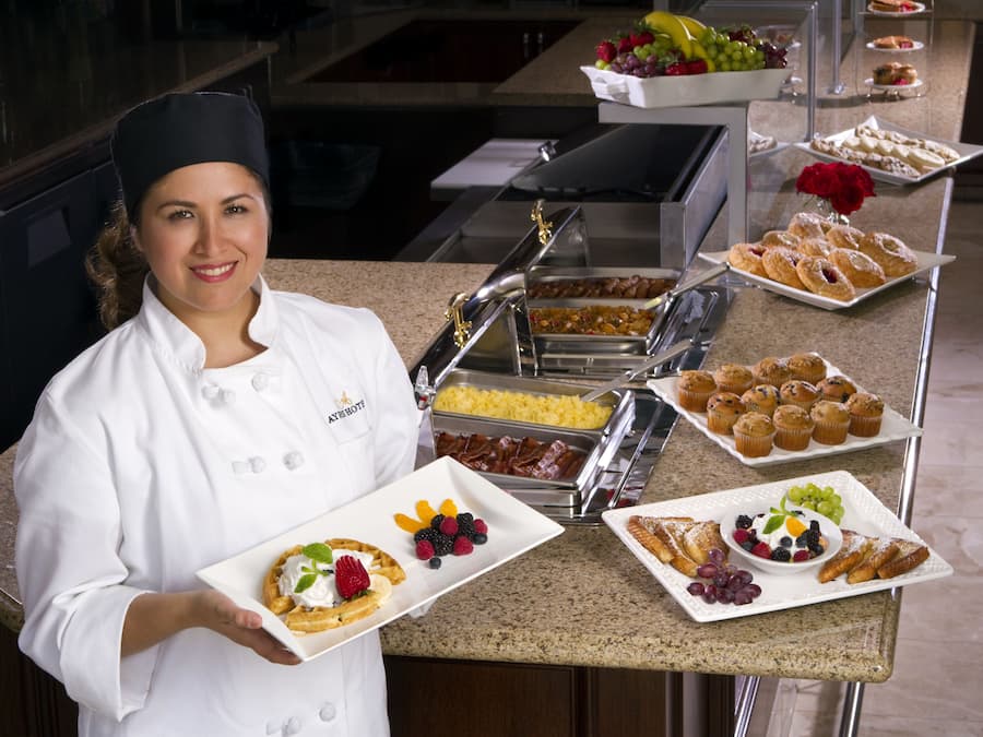 Free daily buffet breakfast