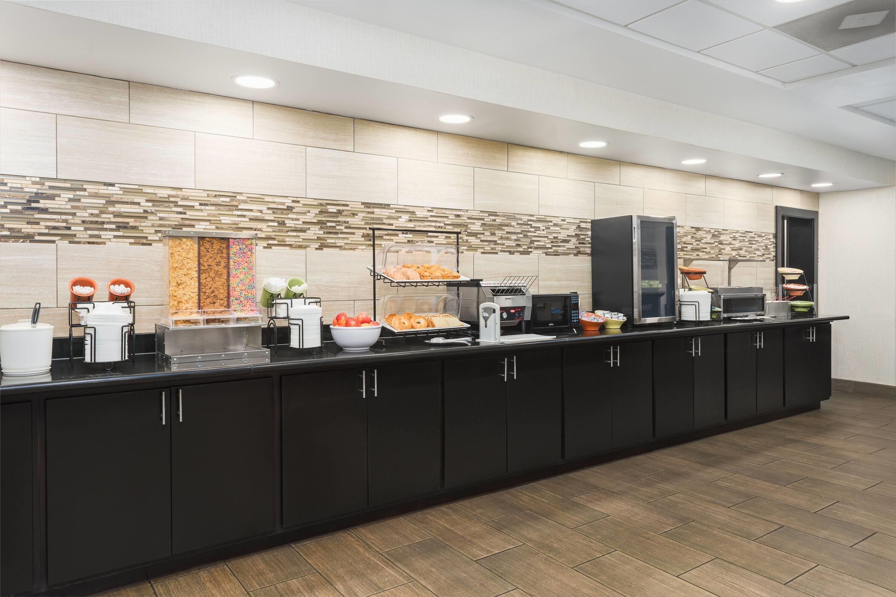 Free daily self-serve breakfast