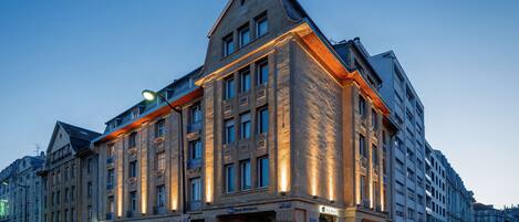 Front of property – evening/night