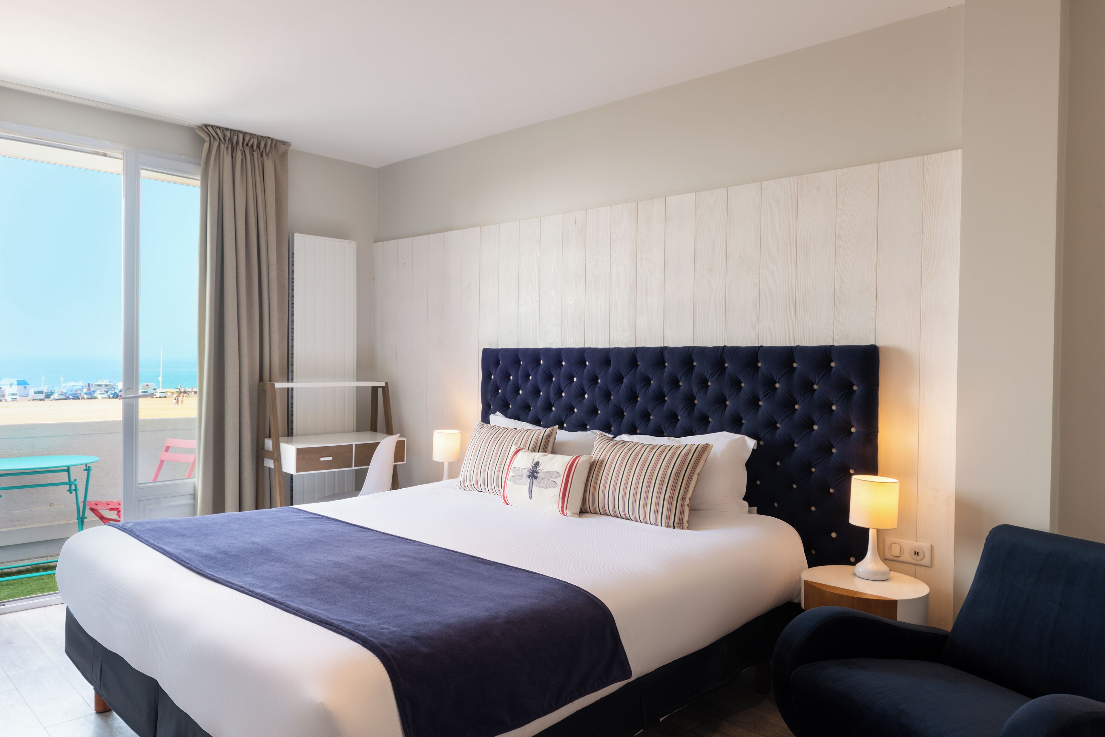 Chambre Double Supérieure, balcon, vue mer | Literie de qualité supérieure, matelas Select Comfort