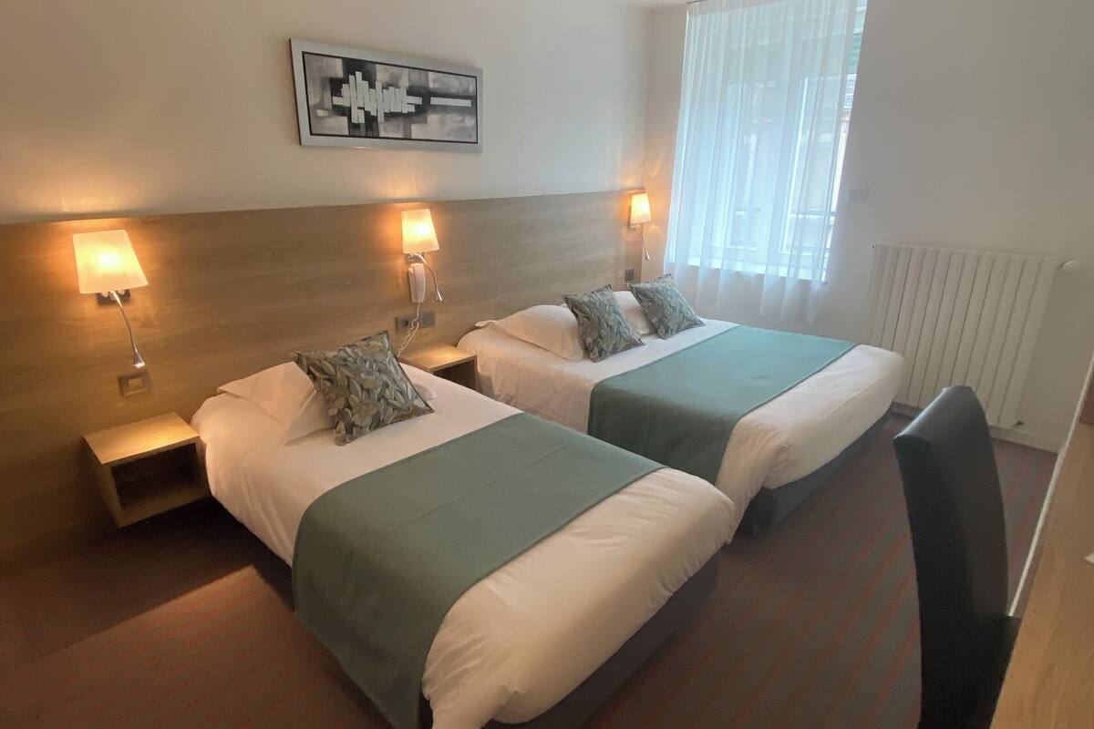 desk, blackout curtains, soundproofing, iron/ironing board