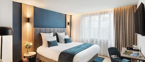 Deluxe Double Room | Premium bedding, memory-foam beds, desk, soundproofing