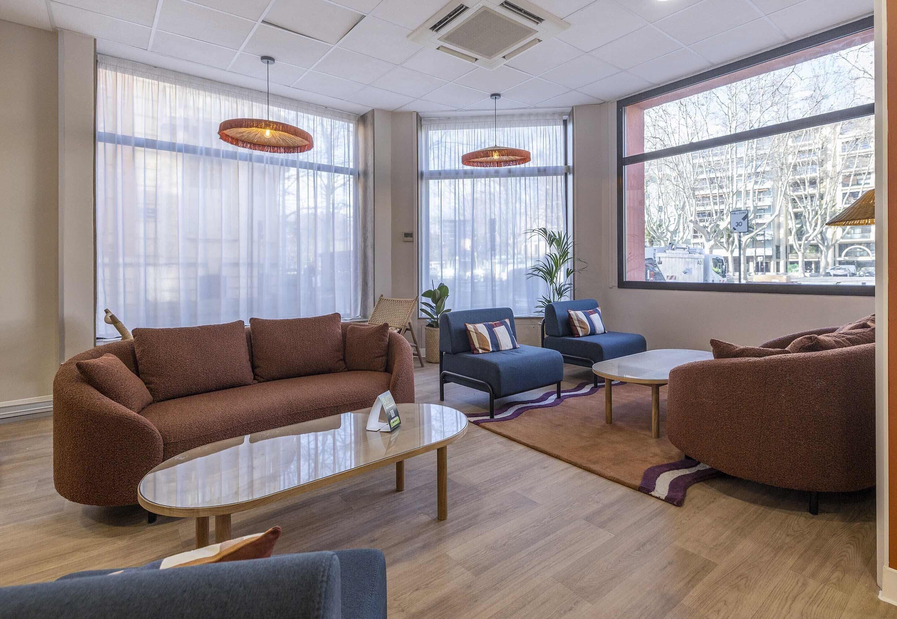 Zona de estar del vestíbulo