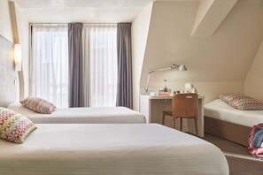 Next Generation, Room, 3 Twin Beds | Desk, blackout drapes, iron/ironing board, free WiFi
