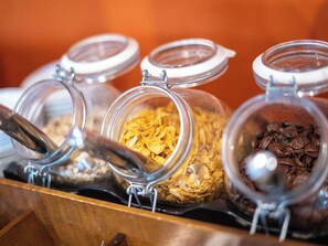 Daily buffet breakfast (EUR 13 per person)