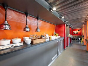 Daily buffet breakfast (EUR 13 per person)
