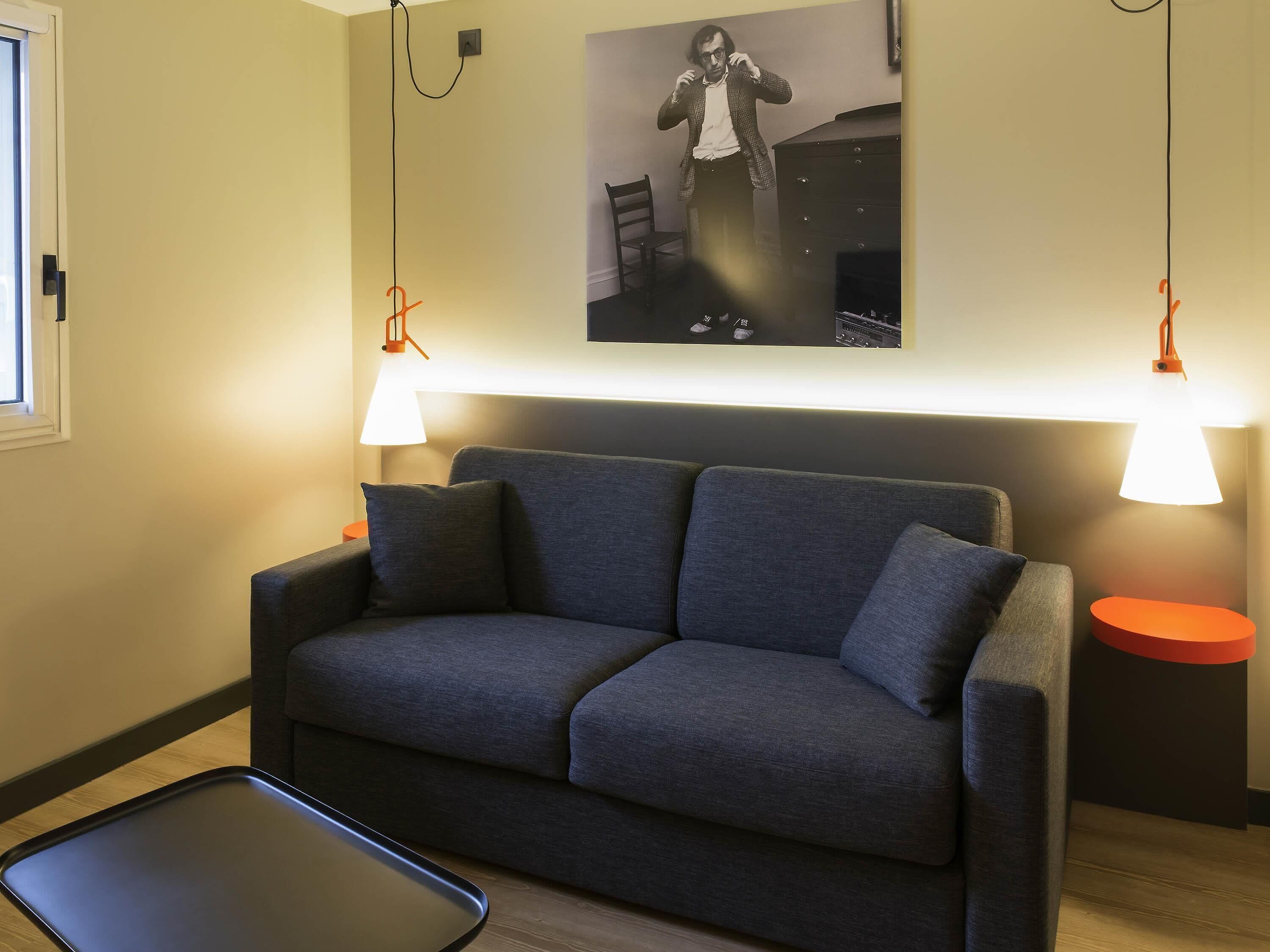 Desk, blackout drapes, soundproofing, iron/ironing board