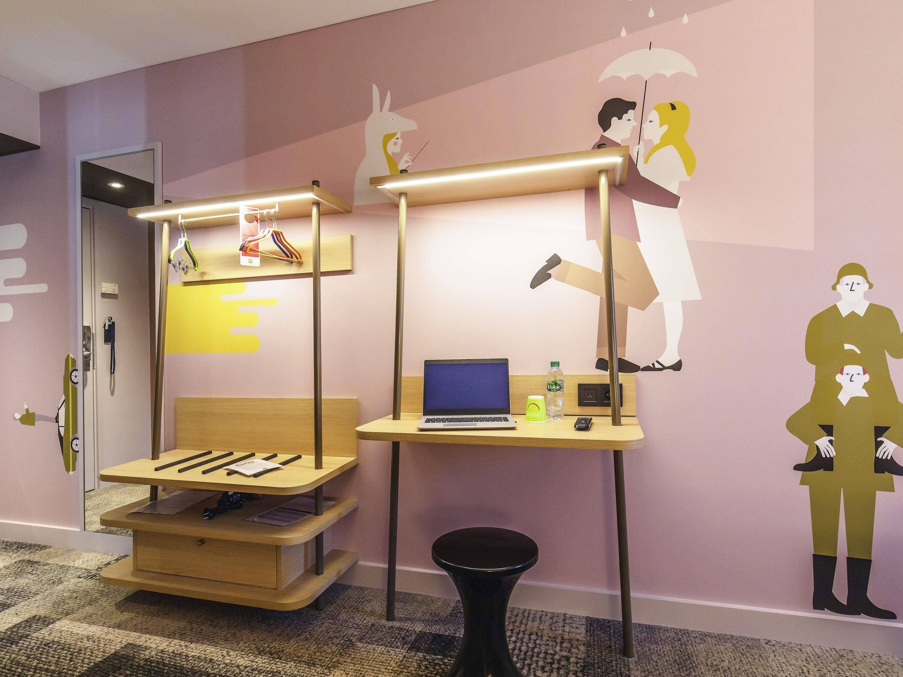 standard suite, 2 double beds, connecting rooms | desk, blackout curtains, soundproofing, iron/ironing board