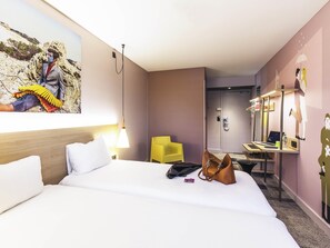 Standard Room, 2 Twin Beds | Desk, blackout drapes, soundproofing, iron/ironing board - ibis Styles Lyon Confluence (Lyon)