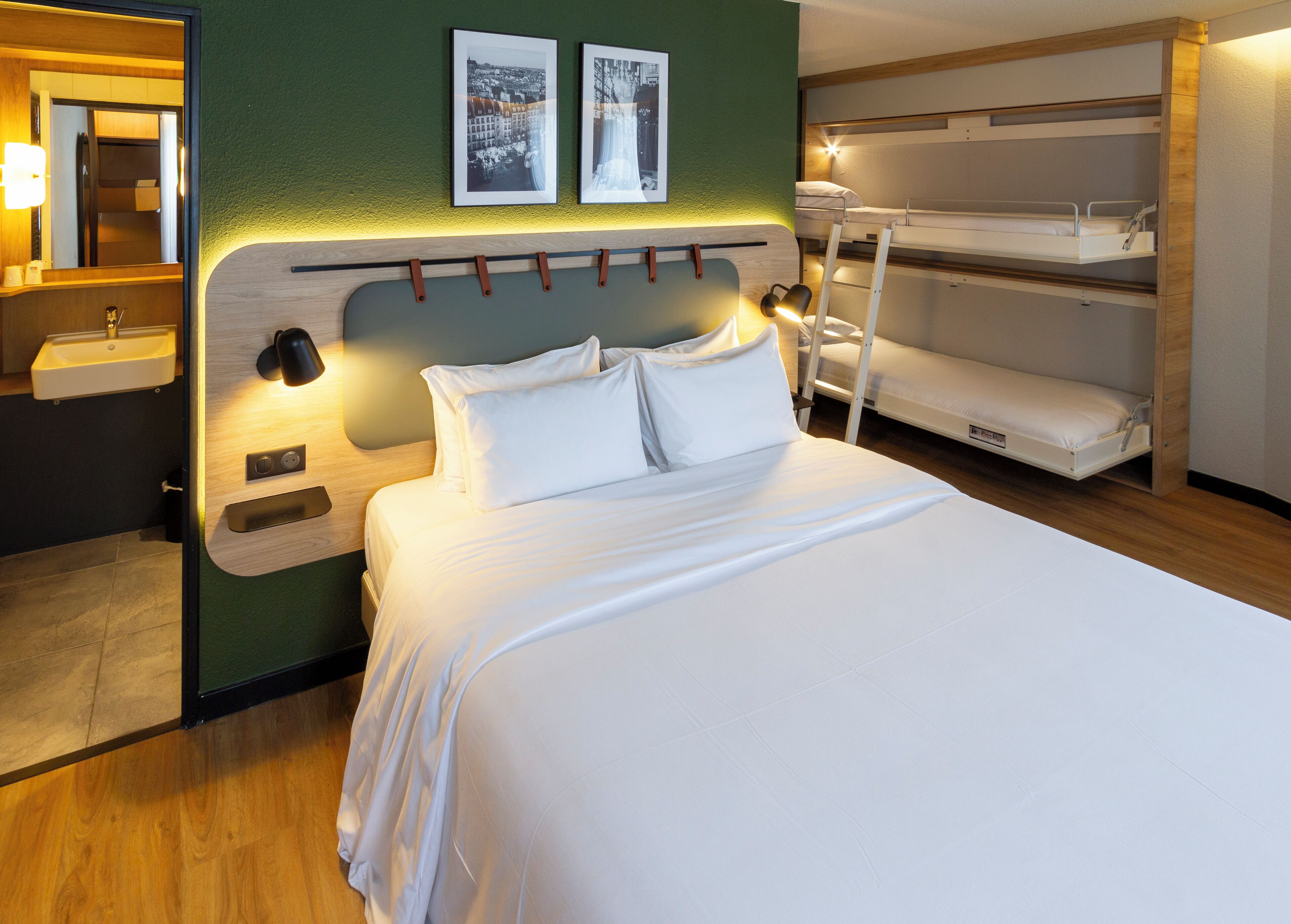 standard room, multiple beds (1 queen bed 1 modular bed for 2 adult) | 1 bedroom, premium bedding, desk, soundproofing