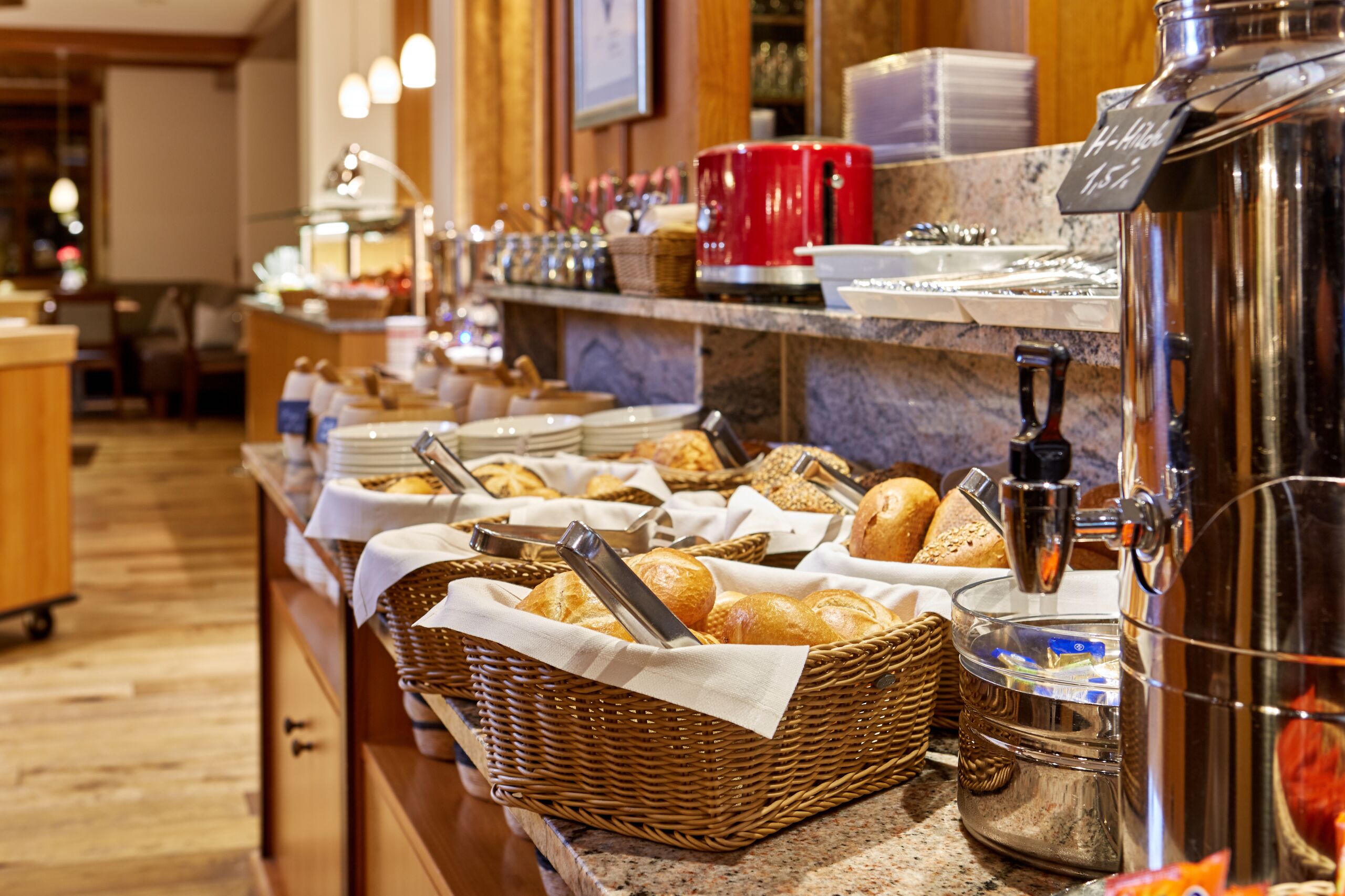 Free daily buffet breakfast