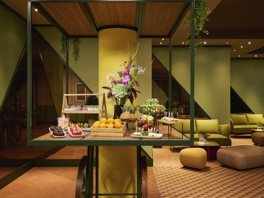 Tägliches Frühstücksbuffet gegen Gebühr